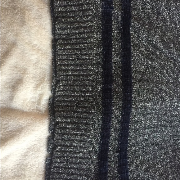 NEW Charcoal Varsity VNeck Sweater - Picture 5 of 6